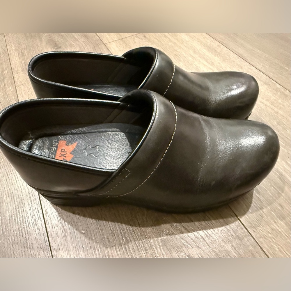 Dansko Dark Leather Clogs
